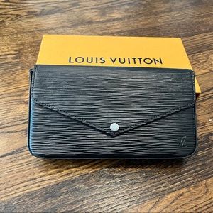 Louis Vuitton Félicie Pochette Purse - Black